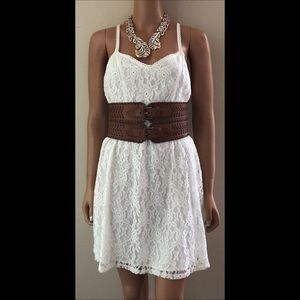 Coachella White Lace Boho Gypsy Festival Dress